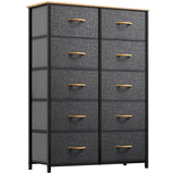 YITAHOME 10 Drawers Dresser, Fabric Dresser, Fabric Storage Tower, Organizer Unit for Bedroom, Living Room, Hallway, Closets YITAHOME