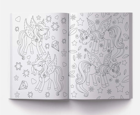 101 Unicorn Colouring Book: Fun Activity Colouring Book For Children WoodArtSupply