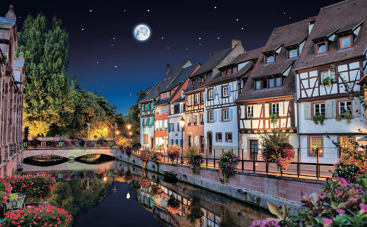 Pintoo Jigsaw Puzzles 1000 Piece for Adults - Colmar, France Beautiful Plastic Puzzle for Home Decor Zero Dust Easy Storage [H1784] Pintoo