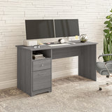 Bush Furniture Cabot 60W Computer Desk with Drawers in Modern Gray, Workstation and File Storage, Desktop with Organization Solutions for Home Office Bush Business Furniture