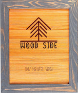 Rustic Wooden Poster Picture Frame 12x18 - Natural Solid Eco Distressed Wood for Wall Mounting Photo Frame - Grey WOOD SIDE ORBIS