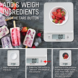 Taylor Glass Top Food Scale with Touch Controls, 11 lb Capacity, Sleek Silver Design, Accurate and Easy-to-Use Scale for Cooking and Baking Taylor