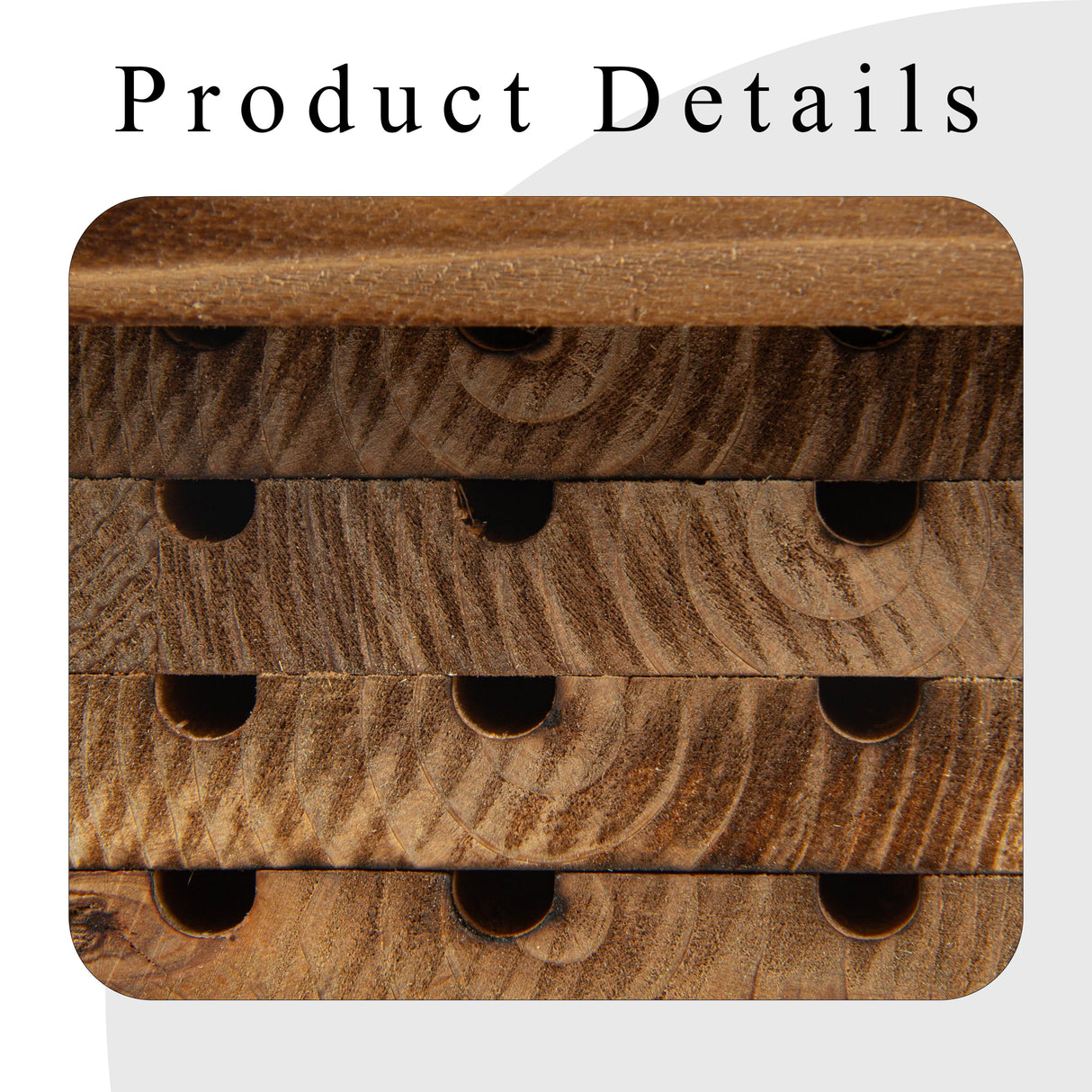 BalterFF Bee Houses for The Garden Insect Bee Hotel Carpenter Wood Bee House of Outside Box BalterFF