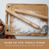 Bamber Mini Wood Rolling Pin for Baking Small Wooden Rolling Dowel Stick Dough Roller for Kids, 11'' by 1.2'' Bamber