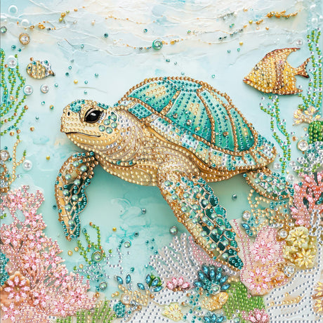 SKRYUIE DIY Diamond Art Kits for Adults Turtle Special Shape - 5D Diamond Painting Kits for AdultsAnimal - Crystal Embroidery Cross Stitch - Craft for Wall & Office Decor 12 x 12 Inch A4 SKRYUIE