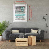 UPINS DIY 5D Love Diamond Art Painting Kit for Adults, Love Theme Round Full Drill Craft Diamond Dots Painting Canvas Supply for Home Wall Decor, 12X16 inches UPINS