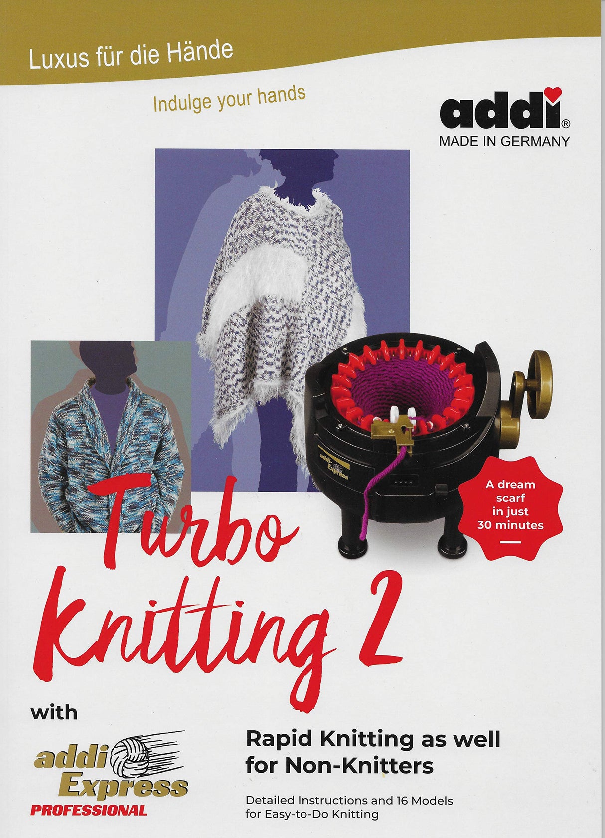 addi I Want IT All - MEGA PRO Set - Two Knitting Machines with Pattern Books and Accessories addi