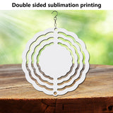 10 pcs Sublimation Wind Spinner Blanks 3 Inch Round 3D Aluminum Sublimation Blanks Wind Spinners Bulk Hanging Wind Spinners DIY Crafts Sublimation Ornaments AiDiYGECO