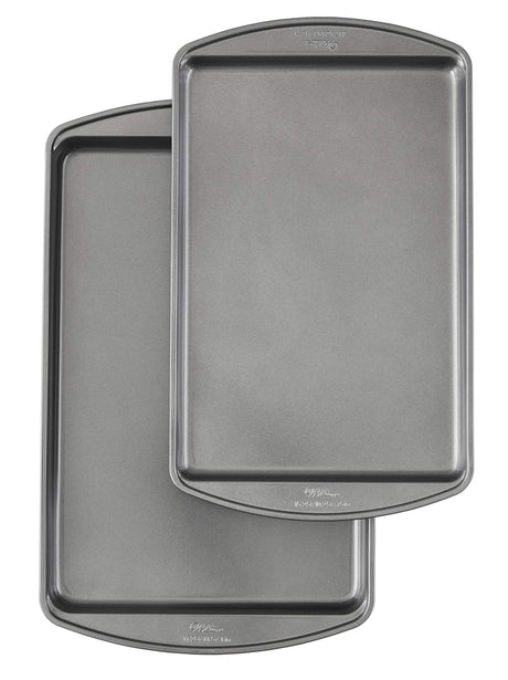 Wilton Perfect Results Premium Non-Stick Bakeware Cookie Baking Sheets Set, 2-Piece, Steel Wilton