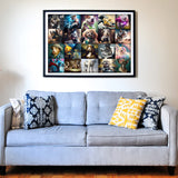 Think2Master Funny Dogs 1000 Pieces Jigsaw Puzzle Featuring heartwarming Puppies and Dogs. Fun for Teens, Seniors & Families. Great Gift for Kids Ages 13+ Size: 26.8” x 18.9 THINK2MASTER