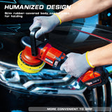 IRONFIST Cordless Orbital Polisher for Milwaukee M18 Battery, Car Polishing Waxer Machine 6inch work disk with brushless motor 6 speeds 750-6800RPM, (No Battery) IRONFIST