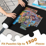 Lavievert Jigsaw Puzzle Mat Roll Up, Portable Puzzle Board Puzzle Storage Puzzle Saver, Environmental Friendly Material, Store Jigsaw Puzzles Up to 1500 Pieces LAVIEVERT