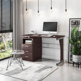 Techni Mobili 48 In Computer Desk with Drawers – Home Office Desks with Storage – Heavy-Duty and Moisture-Repellant with Storage Drawers Techni Mobili