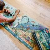 Melissa & Doug Search and Find Beneath the Waves Floor Puzzle (48 pcs, over 4 feet long) - FSC Certified Melissa & Doug