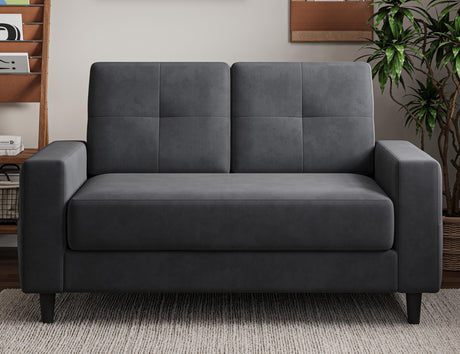 Txtin's Loveseat Sofa 53" Small Couches for Small Spaces 2 Seater Mini Couch for Bedroom Dark Grey Comfy Modern Love Seat for Apartment Office Living Room Txtin's