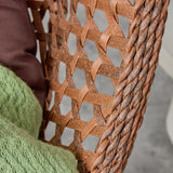 LFVFFA Egg Swing Chair with Stand Outdoor Indoor, Hanging Egg Chair with Cushions and Pillow,300lbs Capacity for Porch, Patio, Bedroom, Balcony, Brown LFVFFA