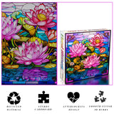 Bgraamiens Puzzle- Stained Glass Flower Puzzles for Adults 1000 Pieces, Art Puzzles，Impossible Hard Challenging Puzzles for Adults, Colorful Stained Glass Jigsaw Puzzle(Floral Blossom) Bgraamiens