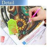 JFYHAB Diamond Painting Kits for Adults, Cowboy 5D Diamond Art Kits for Beginner DIY Full Drill Diamond Dots Crystal Craft Kits for Home Wall Decor Gifts 11.8x11.8 inch JFYHAB