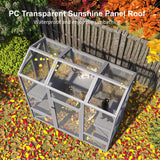 TIMHAKA Catio Outdoor Cat Enclosure, Large Cat House for Winter with Weatherproof Cover, Solid Wood Feral Cat Shelter with 7 Platforms & 2 Resting Box, Walk in Indoor Ourdoor Cat Cage, 72 inch TIMHAKA