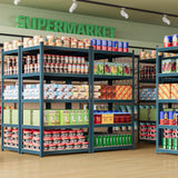 Yaheetech Storage Shelves 5 Tier Garage Shelving Adjustable Utility Rack Industrial Shelves for Warehouse Pantry, 35.5" L × 16″W × 71″H - Neptune Blue Yaheetech