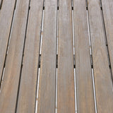 Christopher Knight Home Nick Outdoor Acacia Wood Round Dining Table, Gray Finish Christopher Knight Home