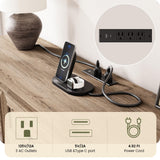 IRONCK Farmhouse TV Stand for 65 Inch TV with Outlets, 59" Entertainment Center with 3 Drawers and 2 Storage Cabinet, Glass Doors and Adjustable Shelf, Console Tables for Living Room, Light Rustic Oak IRONCK