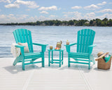 POLYWOOD Nautical Curveback Adirondack Chair Polywood
