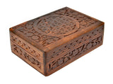 New Age Source The Carved Wood Box Flower of Life New Age Source