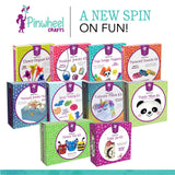 Pinwheel Crafts Magnetic Tile Art Kit Ages 6-12+ Years - Paint Your Own Magnetic Mini Tiles Includes 12 Tiles, Magnets, 8 Paints, Brush, Googly Eyes - DIY Magnet Making Kit for Kids Pinwheel Crafts