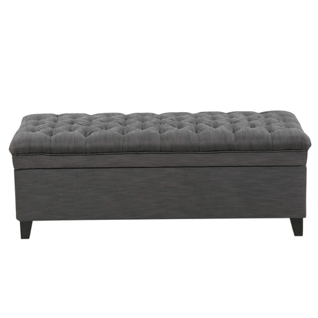 Christopher Knight Home Juliana Fabric Storage Ottoman, Gray Christopher Knight Home