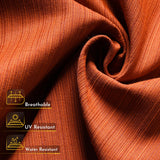 Weaxty 5 Pieces Patio Furniture Sets,Wicker Outdoor Sectional Sofa with Thicken Cushion and Rattan Coffee Table,Patio Conversation Couch Set for Porch, Balcony,Yard, Poolside,Orange Red weaxty W