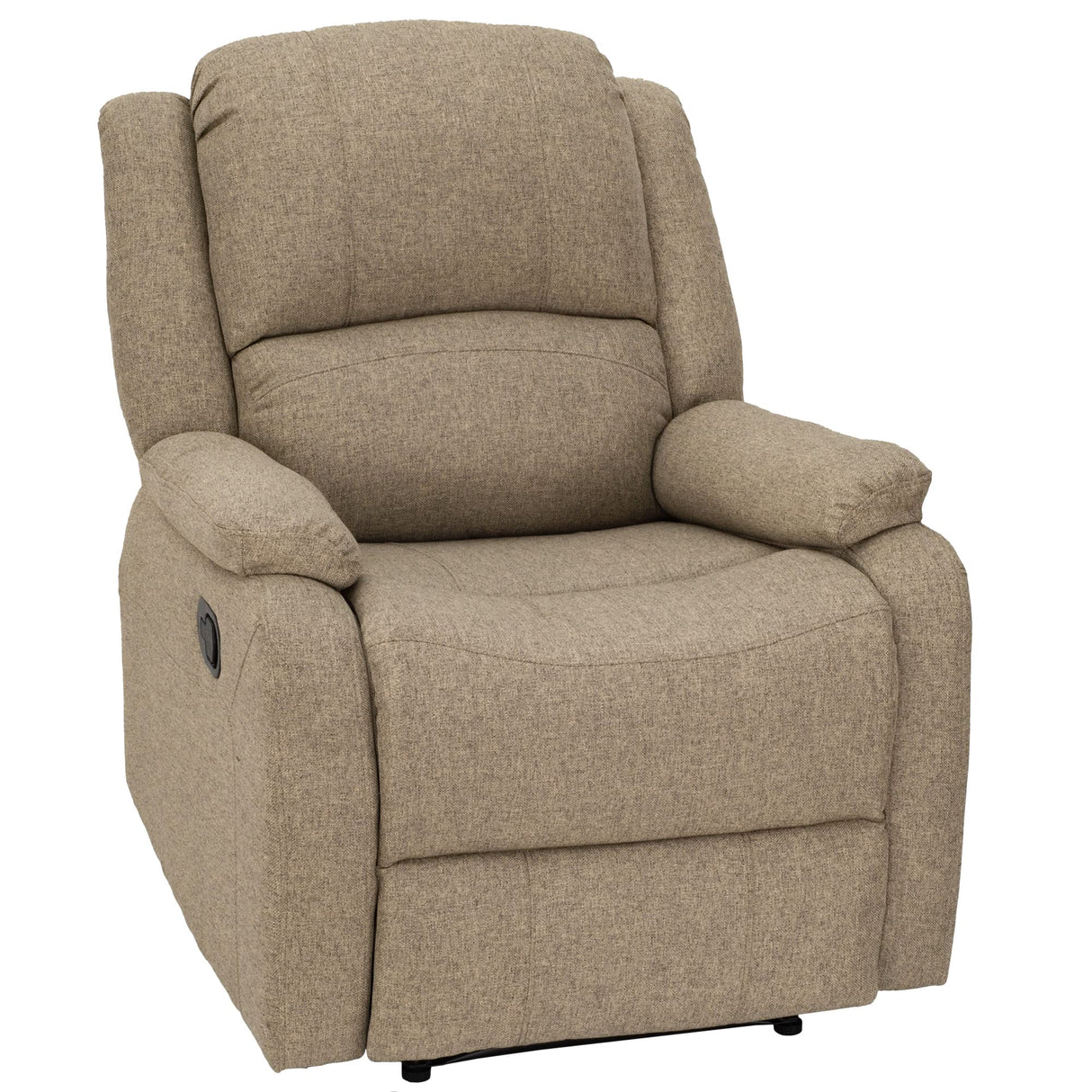 RecPro Charles Collection | 30" Zero Wall Wall Hugger Recliner | RV Living Room (Slideout) Chair | Cloth (Oatmeal, 1 Chair) RecPro