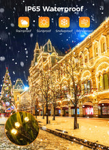 Minetom Solar String Lights for Outside - 40 FT 100 LED Christmas Solar String Lights with 8 Lighting Modes, IP65 Waterproof Solar Lights Outdoor, Solar Lights for Outside Tree Party Decor, Warm White Minetom