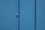 Arrow Shed Elite 14' x 14' Tall Outdoor Steel Storage Shed with High Gable and Lockable Doors Storage Building, Blue Grey Arrow