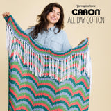 Caron All Day Cotton - 3 Pack of 173 Yards/3.52 oz Eyes Blue 100% Mercerized Cotton Yarn Caron