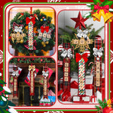 Gerrii 676 Pcs Christmas Ornament Kits DIY Christmas Crafts for Adults Letter Tiles Bell Bow Ribbon Snowflake Tree Decor for Kids Gifts Room Holiday Xmas Decorations Supplies Gerrii