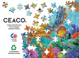 Ceaco - Steve Sundram - Turtle Flight - 500 Piece Jigsaw Puzzle – Oversized Pieces – Easy to Hold – EZ Hold Ceaco