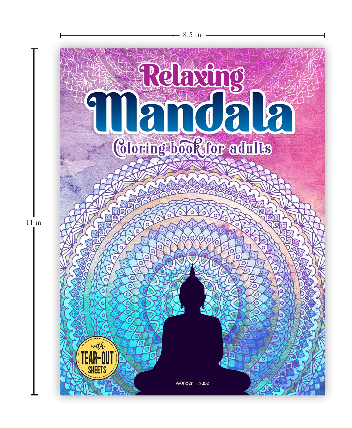Relaxing Mandala: Coloring Book For Adults WoodArtSupply