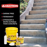 ABOCRETE- Structural Patching & Resurfacing Cement- 5 Gallon Kit- Light Gray Abatron