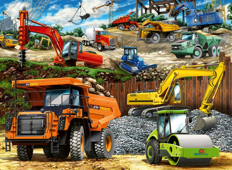 Ravensburger Construction Vehicles 100-Piece Jigsaw Puzzle - Engaging & Educational Toy for Kids | Durable & Long-Lasting | Stimulates Creativity & Problem Solving | FSC Certified Ravensburger