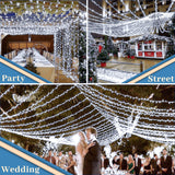 XURISEN 403FT Christmas Lights, 1000 LED Super Long String Lights 8 Modes & Memory Timer Plug in Twinkle Fairy Lights Decor for Home Xmas Party Wedding XURISEN
