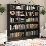Bush Furniture Universal Tall 5 Shelf Bookcase in Black, Vertical Storage and Display Bookshelf for Home Office or Living Room Organization Bush Furniture