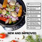 Nuwave Upgraded Induction Cooktop, 3 Wattage Control, Patented Digital Temp Probe, 8”Large Heating Coil, 12”Shatter-Proof Ceramic Glass,106 Temps-Ctrl Nuwave