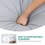 YITAHOME Outdoor Rocking Egg Chair with Cushioned Comfort, Wicker Patio Rocker 250lb Capacity, Anti-Slip, All-Weather Resilient Rattan Design for Indoor & Outdoor Relaxation Spaces, Light Grey YITAHOME