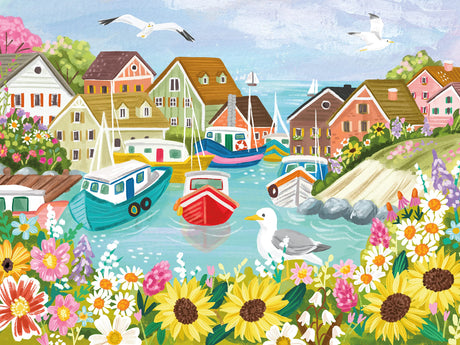 Ceaco - Olivia Gibbs - Sea Town Harbor - 300 Piece Jigsaw Puzzle Ceaco