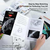 KALOUR 95-Piece Sketching and Drawing Art Set with 3-color Sketch Book and Pastel Paper – Graphite, Charcoal, and Pastel Pencils – Complete Artist Kit for Beginners and Professionals KALOUR