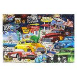 Crown Point Graphics Route 66 Vintage Cars and Trucks Puzzle, 1000 Piece Jigsaw Puzzle Crown Point Graphics