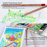 KALOUR 95-Piece Sketching and Drawing Art Set with 3-color Sketch Book and Pastel Paper – Graphite, Charcoal, and Pastel Pencils – Complete Artist Kit for Beginners and Professionals KALOUR