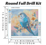 Hestarcul DIY Bird Diamond Art Kits for Adults,5D Diamond Painting Kit for Beginner,Full Round Gem Art Paint by Diamond for Home Wall Decor,Gift for Adult. Hestarcul