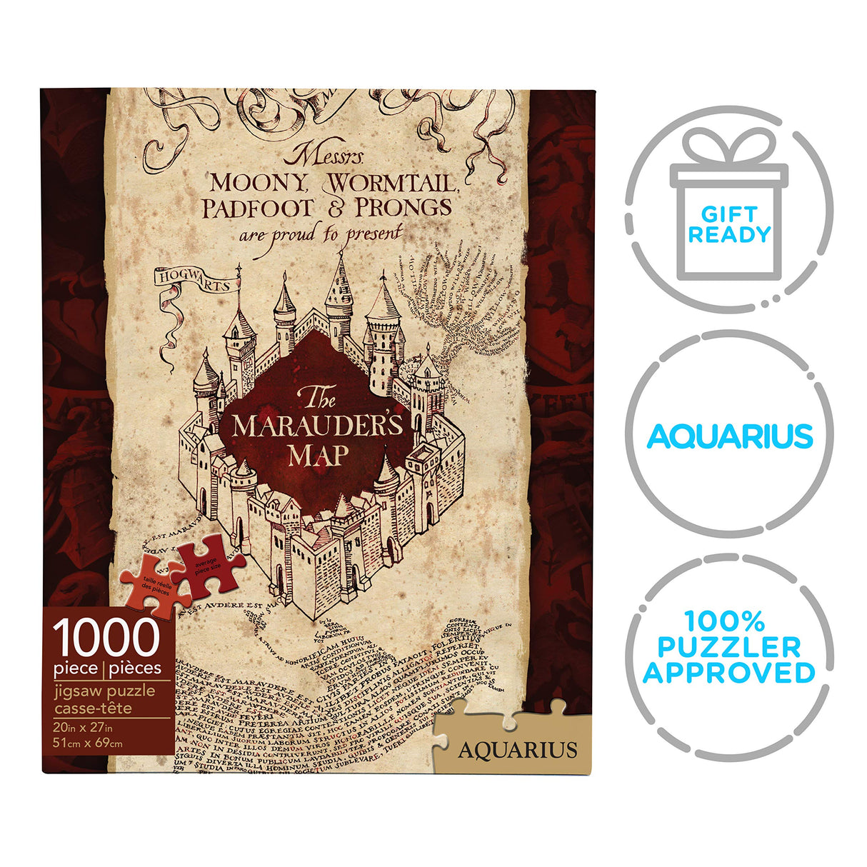 Aquarius Harry Potter Marauders Map 1000 Piece Puzzle AQUARIUS